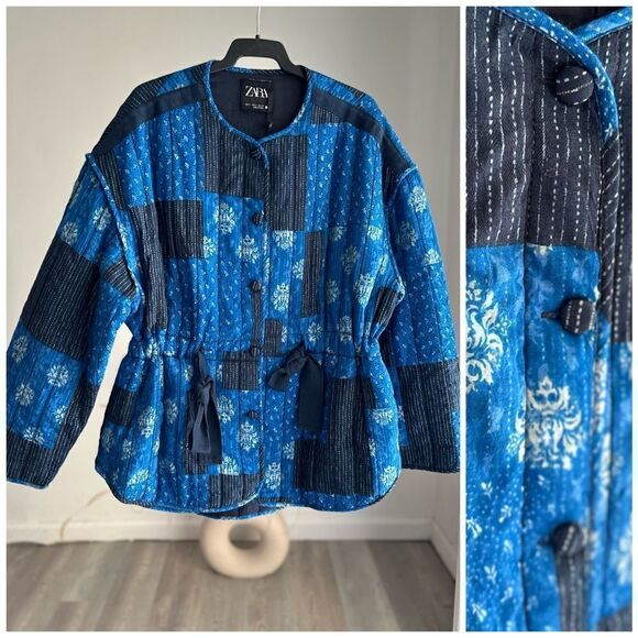 ZARA VENTED PADDED QUILTED JACKET NEW - Picture 1 of 8